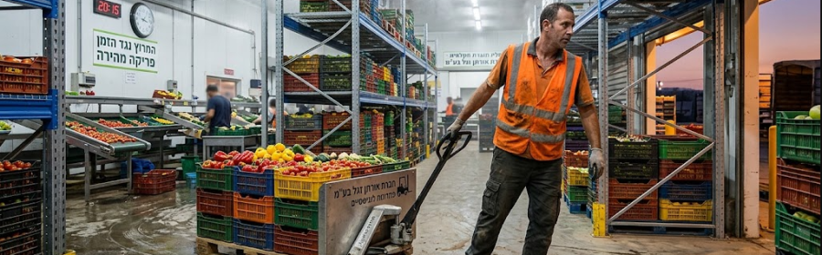 המרוץ נגד הזמן ולוגיסטיקה חכמה בבתי אריזה ומרכזי תוצרת חקלאית